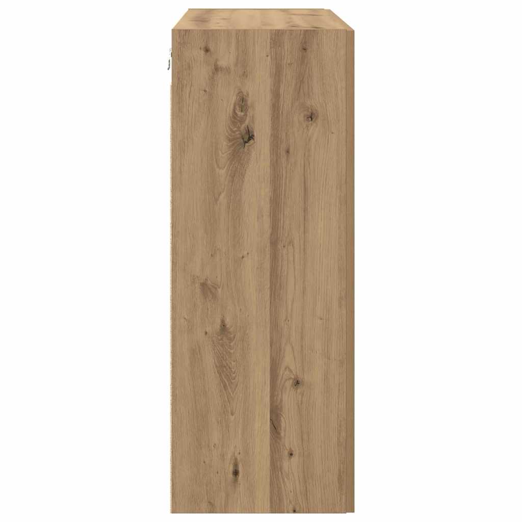 Wandschrank Wandmontiert Braun 69.5 x 34 x 90 cm Holzwerkstoff