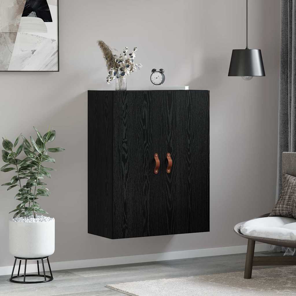 Wandschrank Schwarz 69.5 x 34 x 90 cm Holzwerkstoff