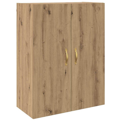 Wandschrank Eiche handwerklich 69.5 x 34 x 90 cm Holzwerkstoff