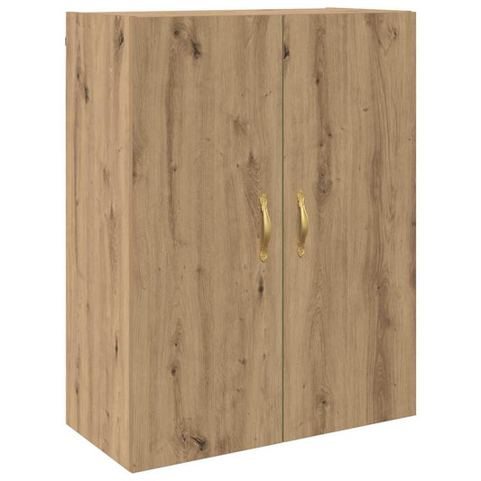 Wandschrank Eiche handwerklich 69.5 x 34 x 90 cm Holzwerkstoff