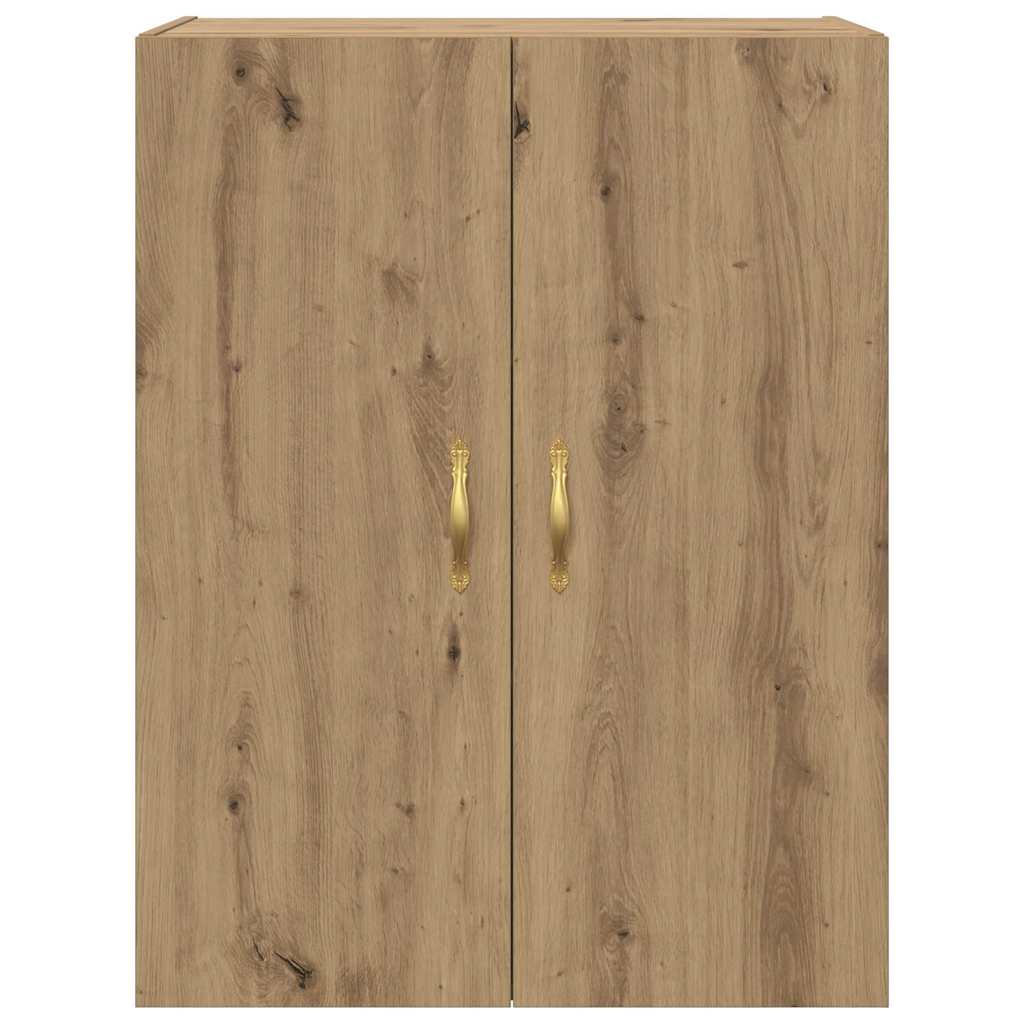 Wandschrank Eiche handwerklich 69.5 x 34 x 90 cm Holzwerkstoff