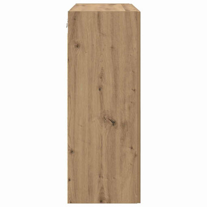 Wandschrank Eiche handwerklich 69.5 x 34 x 90 cm Holzwerkstoff