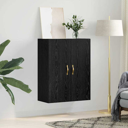 Wandschrank Schwarze Eiche 69.5 x 34 x 90 cm Holzwerkstoff