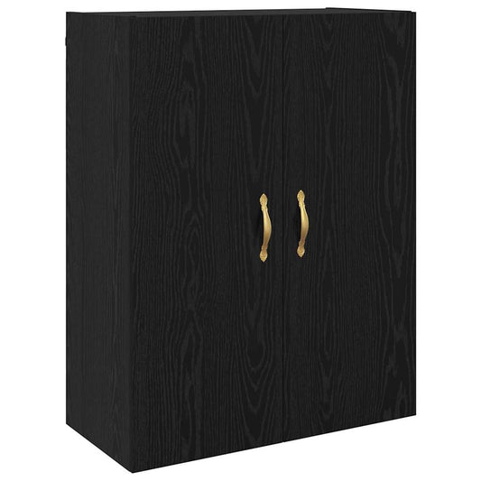 Wandschrank Schwarze Eiche 69.5 x 34 x 90 cm Holzwerkstoff