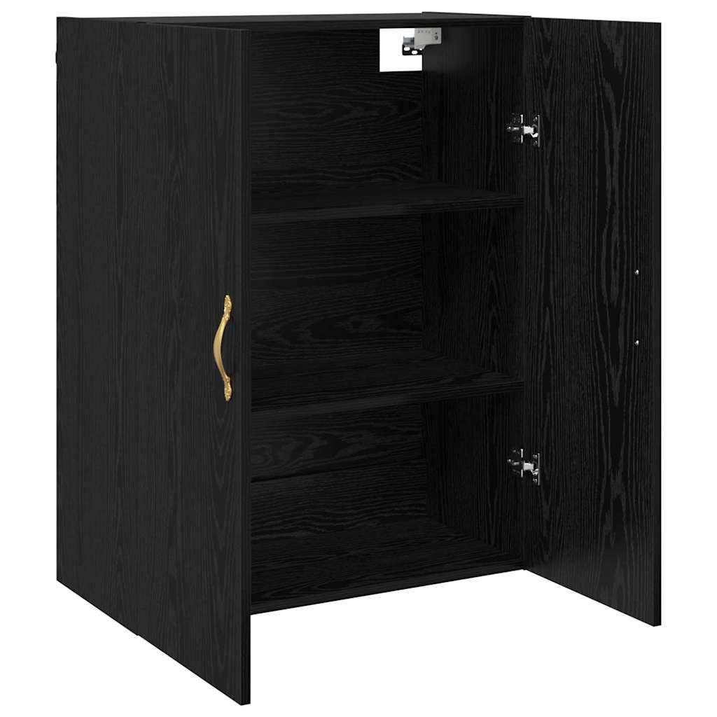Wandschrank Schwarze Eiche 69.5 x 34 x 90 cm Holzwerkstoff