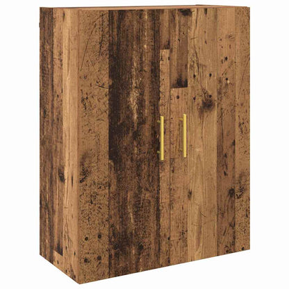 Wandschrank Wandmontiert Braun 69.5 x 34 x 90 cm Holzwerkstoff