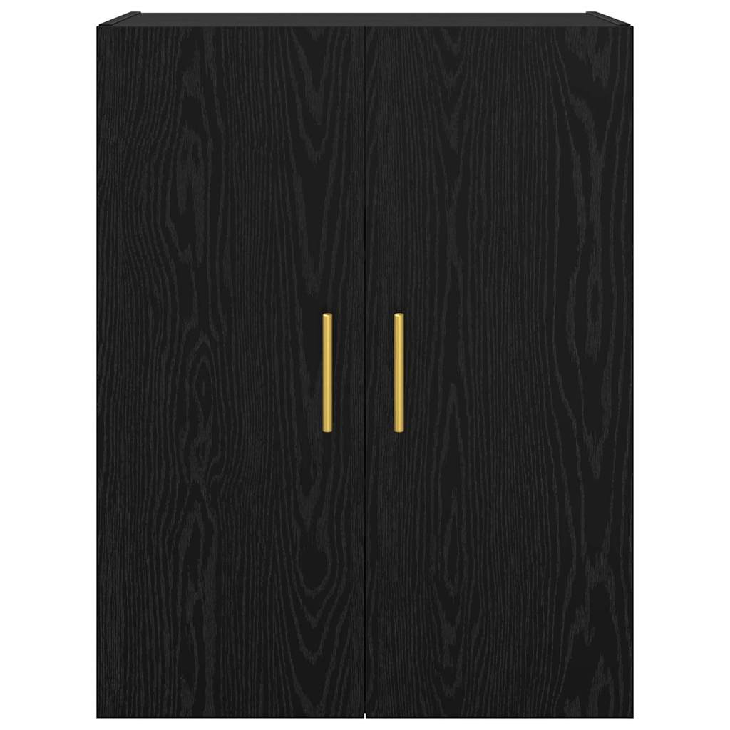 Wandschrank Schwarz 69.5 x 34 x 90 cm Holzwerkstoff