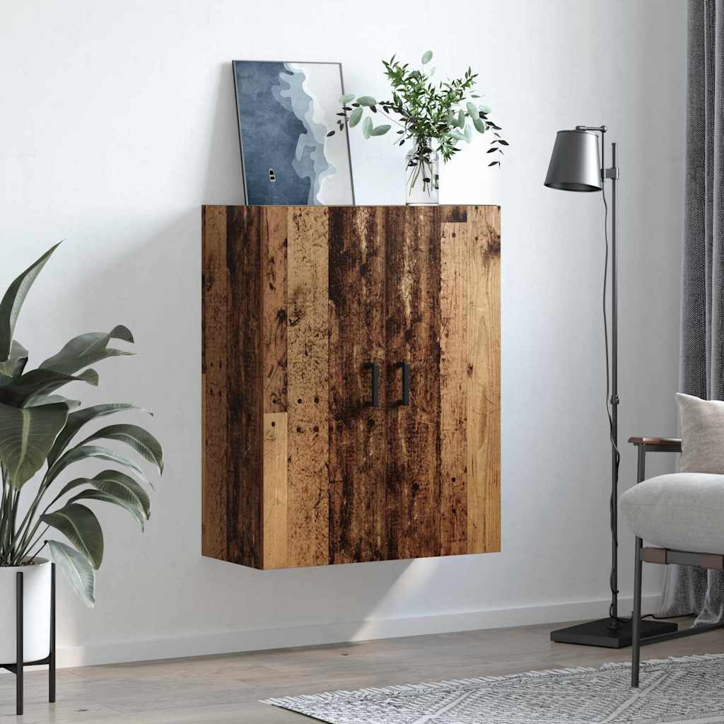 Wandschrank Wandmontiert Braun 69.5 x 34 x 90 cm Holzwerkstoff