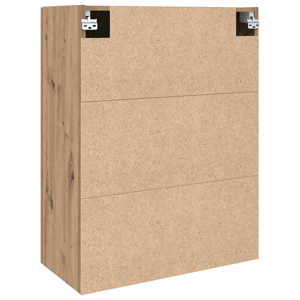 Wandschrank Wandmontiert Braun 69.5 x 34 x 90 cm Holzwerkstoff