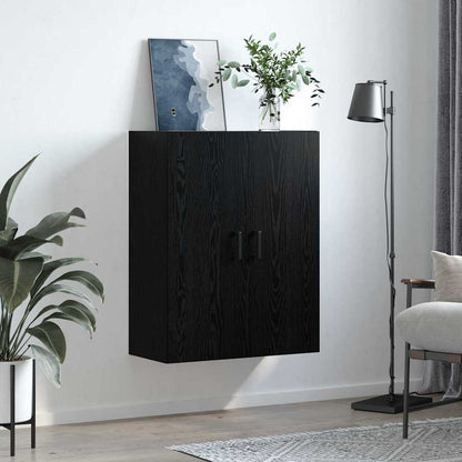 Wandschrank Schwarz 69.5 x 34 x 90 cm Holzwerkstoff