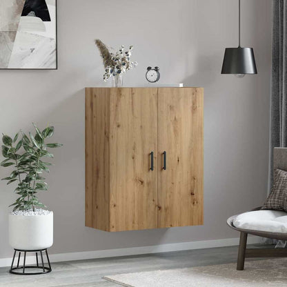 Wandschrank Eiche handwerklich 69.5 x 34 x 90 cm Holzwerkstoff
