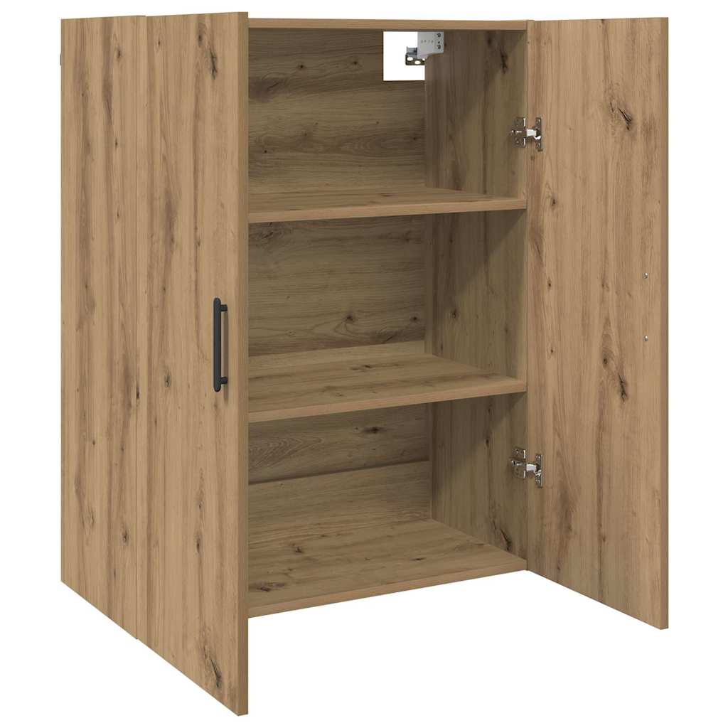 Wandschrank Eiche handwerklich 69.5 x 34 x 90 cm Holzwerkstoff