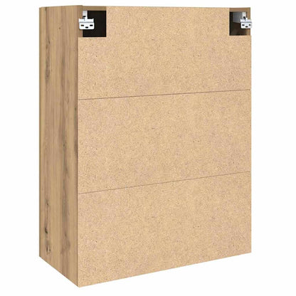 Wandschrank Eiche handwerklich 69.5 x 34 x 90 cm Holzwerkstoff