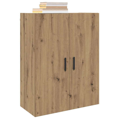 Wandschrank Eiche handwerklich 69.5 x 34 x 90 cm Holzwerkstoff