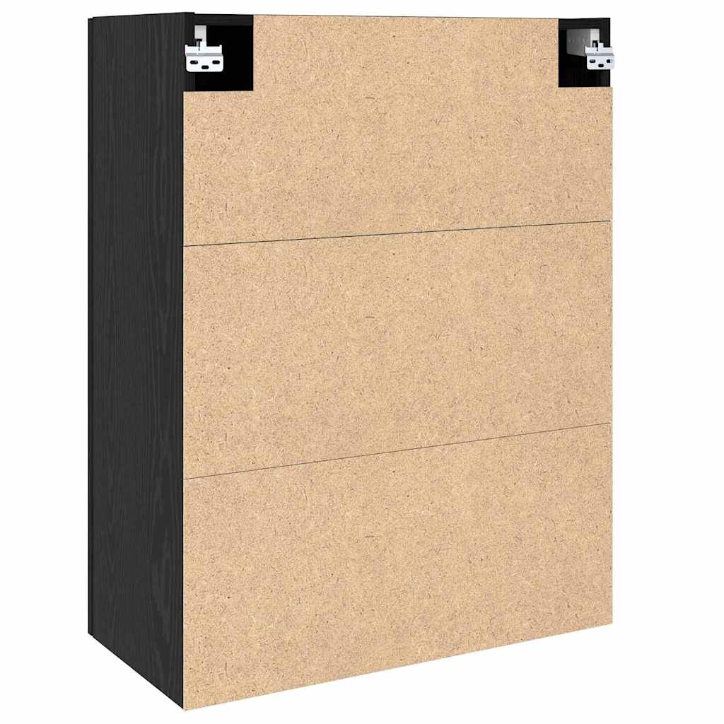 Wandschrank Schwarze Eiche 69.5 x 34 x 90 cm Holzwerkstoff