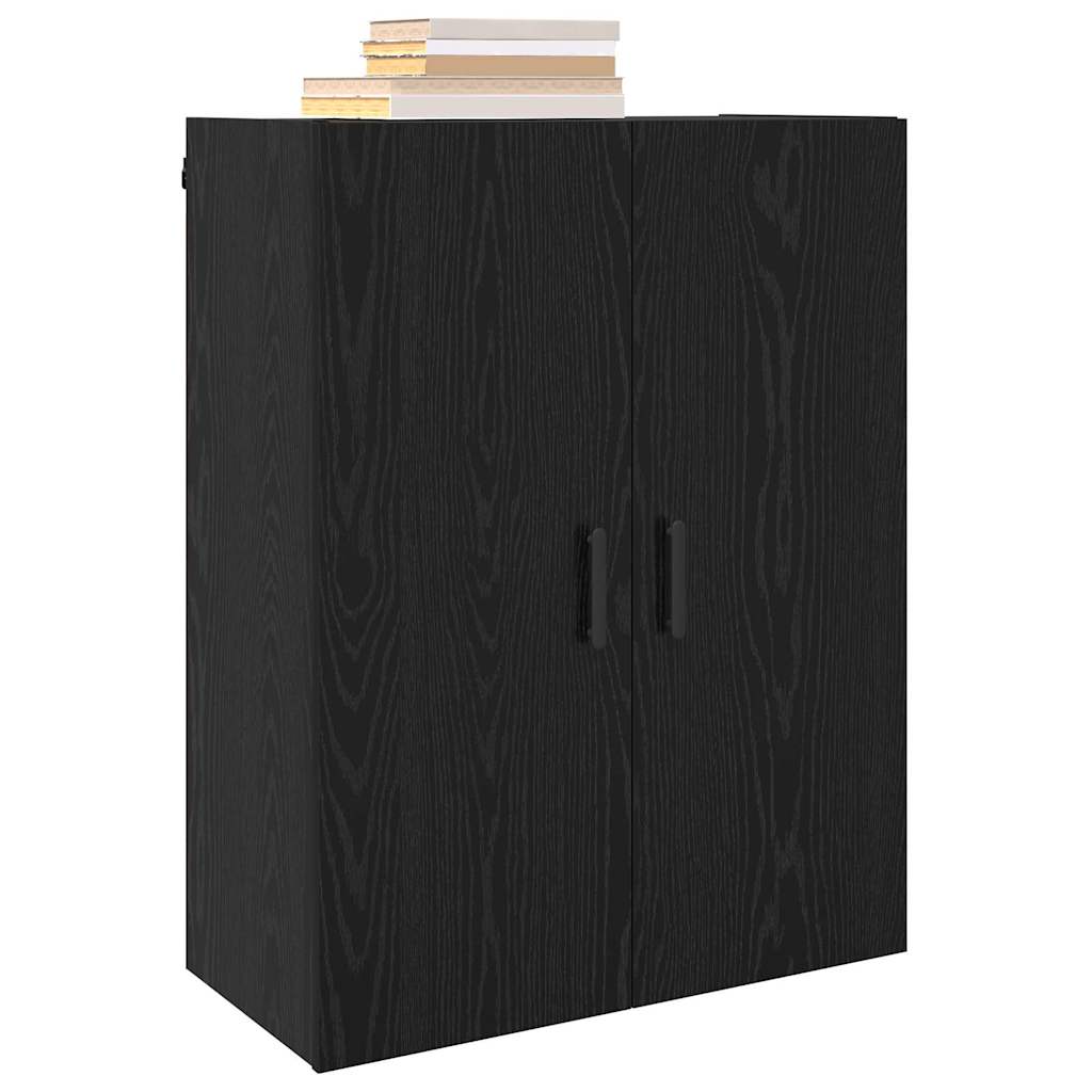 Wandschrank Schwarze Eiche 69.5 x 34 x 90 cm Holzwerkstoff