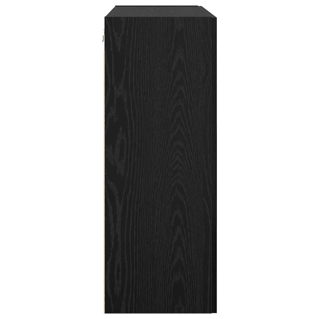 Wandschrank Schwarze Eiche 69.5 x 34 x 90 cm Holzwerkstoff