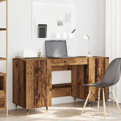 Schreibtisch mit Regal Altholz 140 x 50 x 75 cm Holzwerkstoff