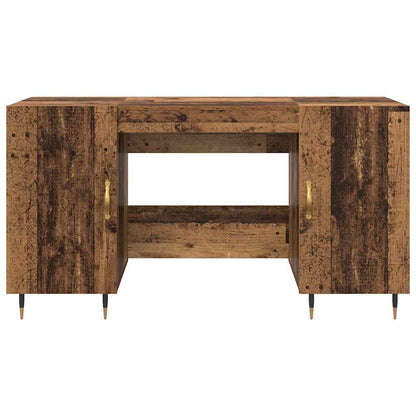 Schreibtisch mit Regal Altholz 140 x 50 x 75 cm Holzwerkstoff