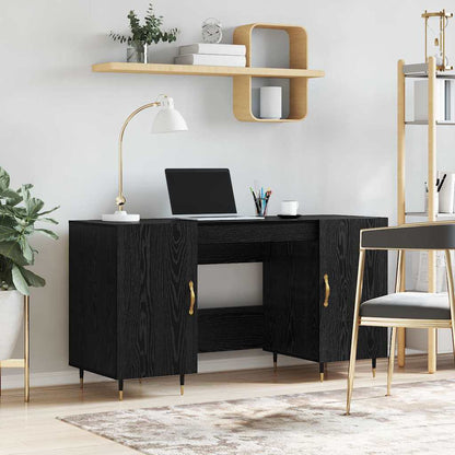 Schreibtisch Schwarze Eiche 140 x 50 x 75 cm Holzwerkstoff