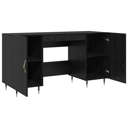 Schreibtisch Schwarze Eiche 140 x 50 x 75 cm Holzwerkstoff