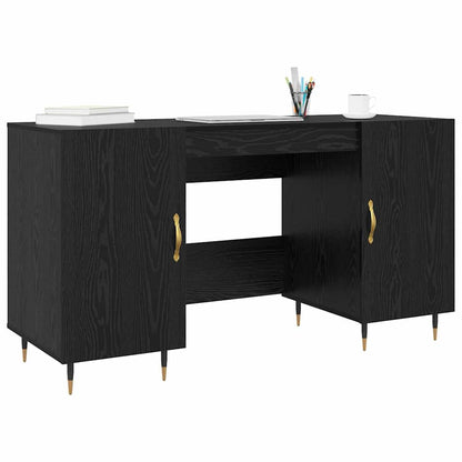 Schreibtisch Schwarze Eiche 140 x 50 x 75 cm Holzwerkstoff