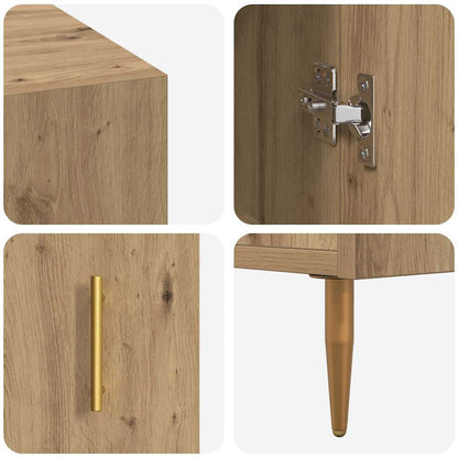 Schreibtisch Eiche handwerklich 140 x 50 x 75 cm Holzwerkstoff