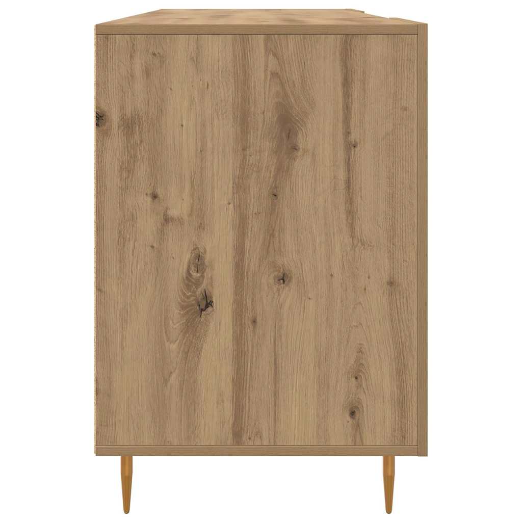 Schreibtisch Eiche handwerklich 140 x 50 x 75 cm Holzwerkstoff