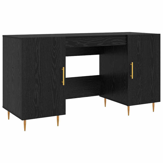 Schreibtisch Schwarze Eiche 140 x 50 x 75 cm Holzwerkstoff