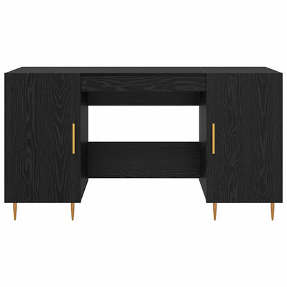 Schreibtisch Schwarze Eiche 140 x 50 x 75 cm Holzwerkstoff