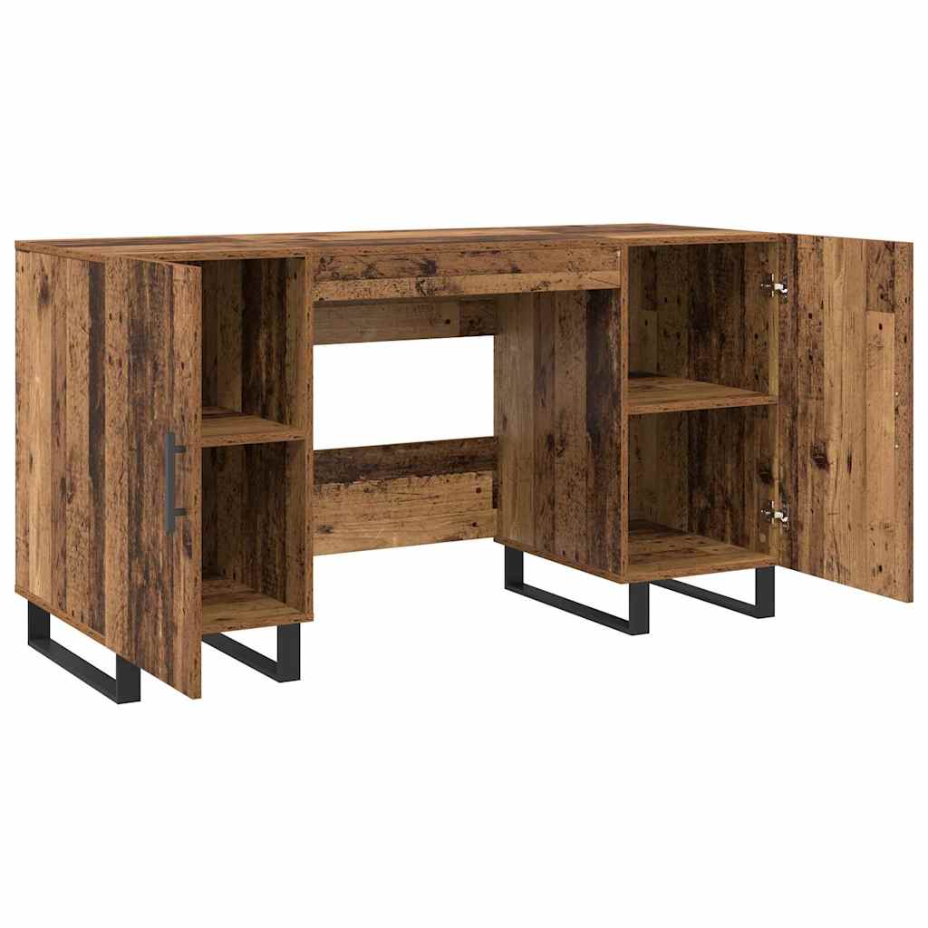 Schreibtisch mit Regal Altholz 140 x 50 x 75 cm Holzwerkstoff