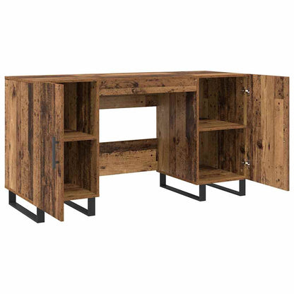 Schreibtisch mit Regal Altholz 140 x 50 x 75 cm Holzwerkstoff
