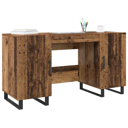 Schreibtisch mit Regal Altholz 140 x 50 x 75 cm Holzwerkstoff