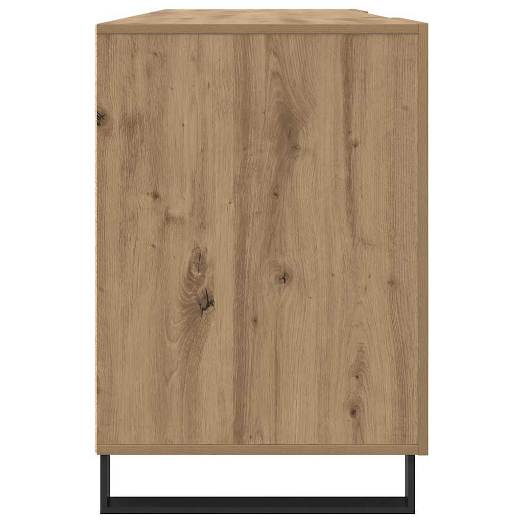 Schreibtisch Eiche handwerklich 140 x 50 x 75 cm Holzwerkstoff