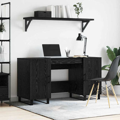 Schreibtisch Schwarze Eiche 140 x 50 x 75 cm Holzwerkstoff