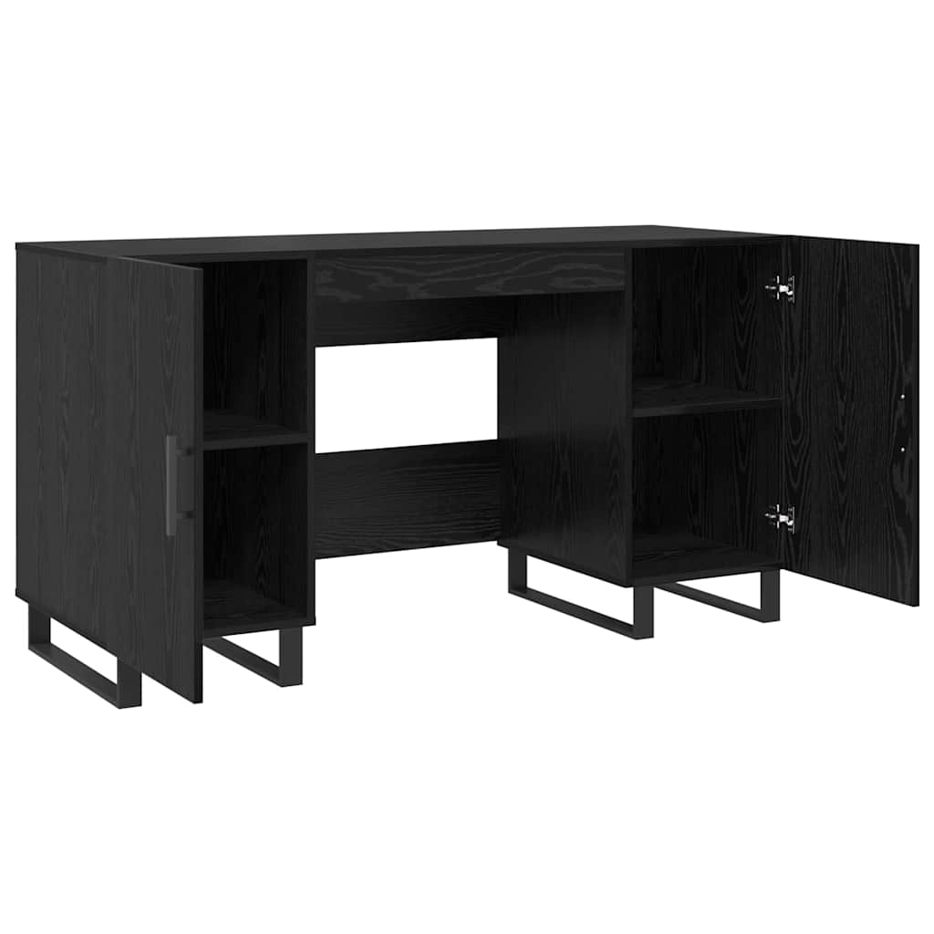 Schreibtisch Schwarze Eiche 140 x 50 x 75 cm Holzwerkstoff