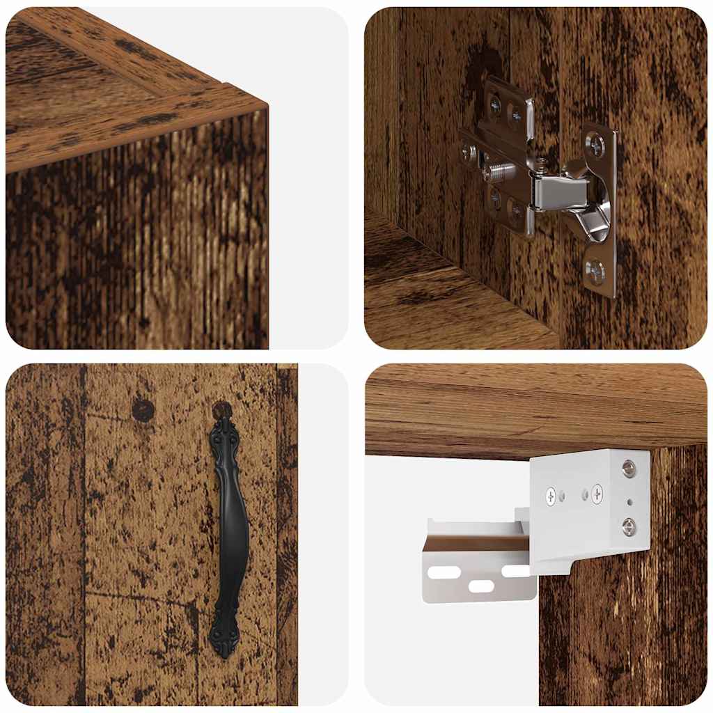 Wandschrank Wandmontiert Altholz 60 x 31 x 70 cm Holzwerkstoff