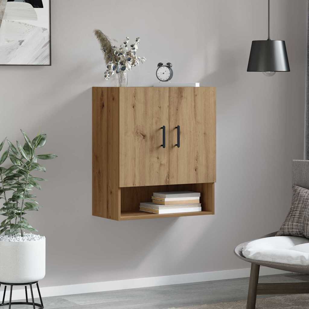 Wandschrank Eiche handwerklich 60 x 31 x 70 cm Holzwerkstoff