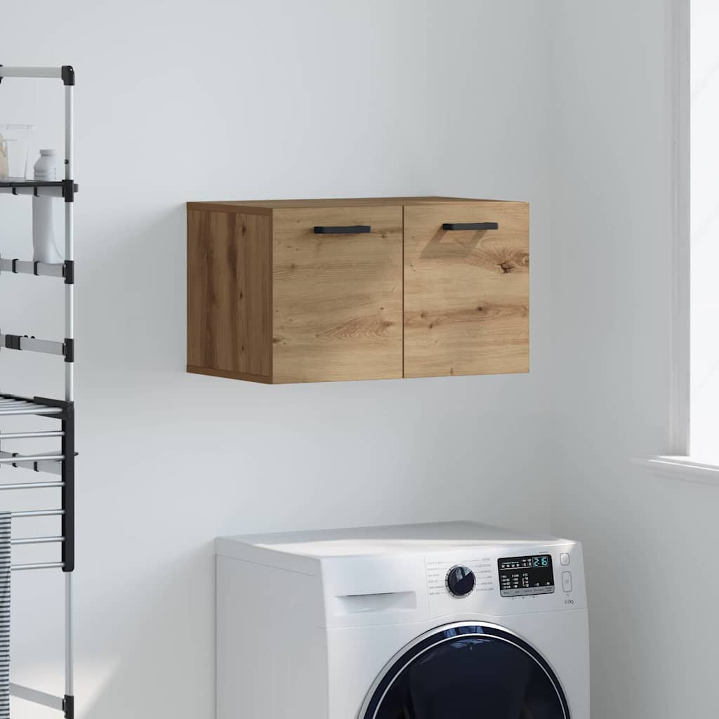 Wandschrank Eiche handwerklich 60 x 36.5 x 35 cm Holzwerkstoff