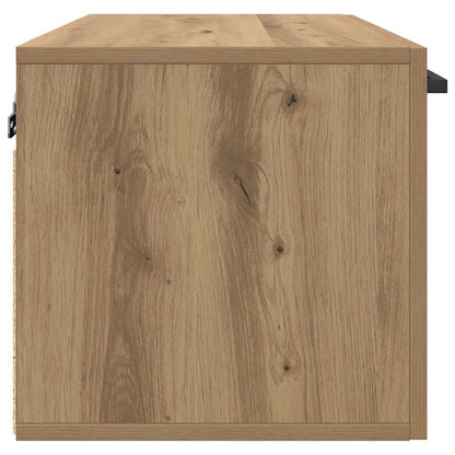 Wandschrank Eiche handwerklich 60 x 36.5 x 35 cm Holzwerkstoff