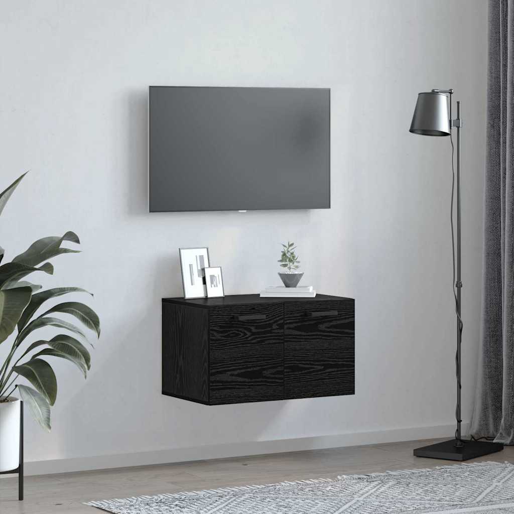 Wandschrank Schwarze Eiche 60 x 36.5 x 35 cm Holzwerkstoff