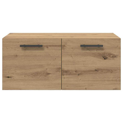 Wandschrank Eiche handwerklich 80 x 36.5 x 35 cm Holzwerkstoff