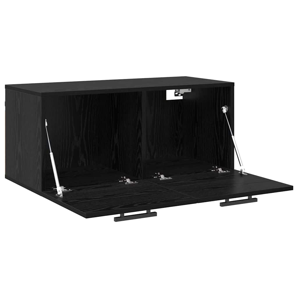 Wandschrank Schwarze Eiche 80 x 36.5 x 35 cm Holzwerkstoff