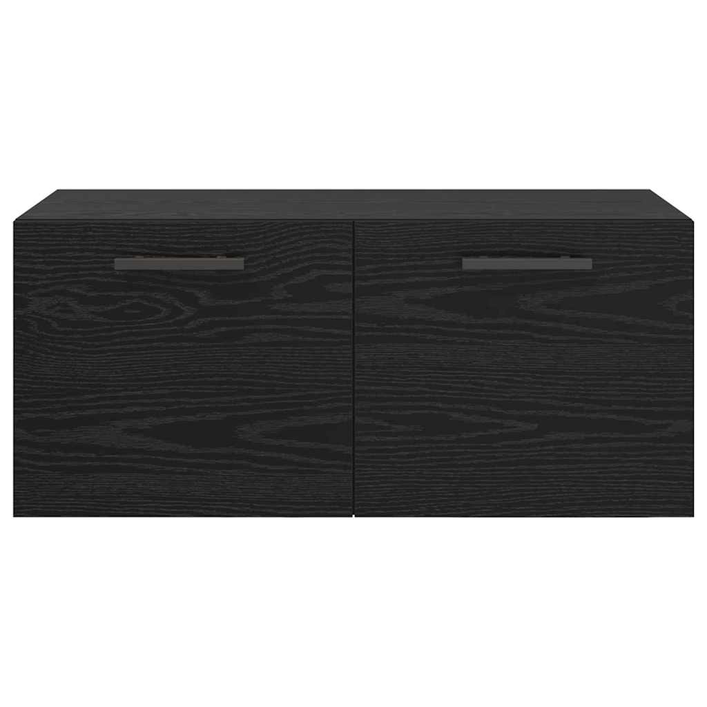 Wandschrank Schwarze Eiche 80 x 36.5 x 35 cm Holzwerkstoff