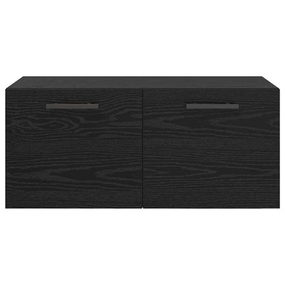 Wandschrank Schwarze Eiche 80 x 36.5 x 35 cm Holzwerkstoff