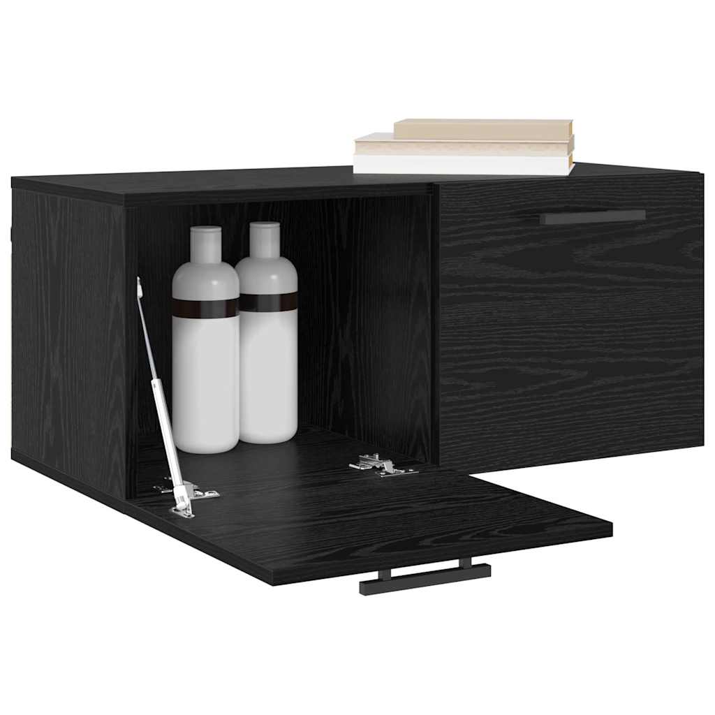 Wandschrank Schwarze Eiche 80 x 36.5 x 35 cm Holzwerkstoff