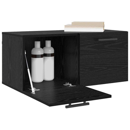 Wandschrank Schwarze Eiche 80 x 36.5 x 35 cm Holzwerkstoff