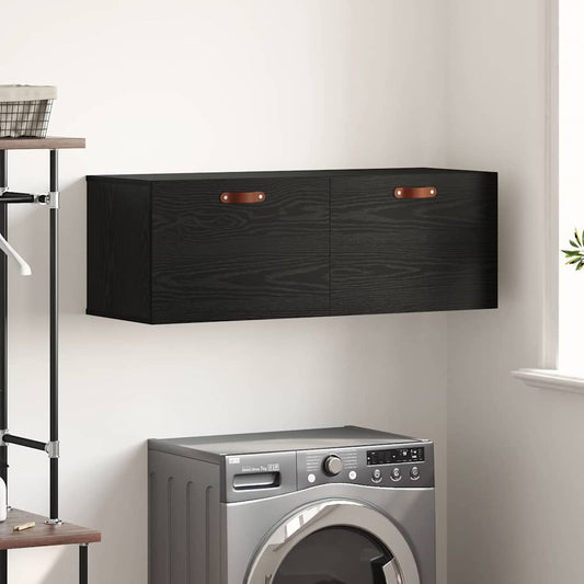 Wandschrank Schwarze Eiche 100 x 36.5 x 35 cm Holzwerkstoff