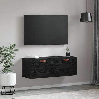 Wandschrank Schwarze Eiche 100 x 36.5 x 35 cm Holzwerkstoff
