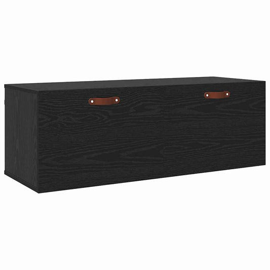 Wandschrank Schwarze Eiche 100 x 36.5 x 35 cm Holzwerkstoff
